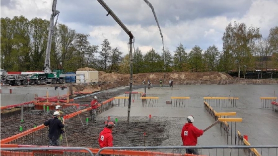 Werken nieuw sportcomplex - werf Hernieuwenburg 