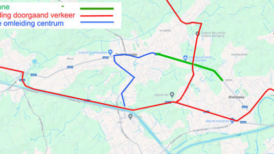 Omleiding n.a.v. werken N357