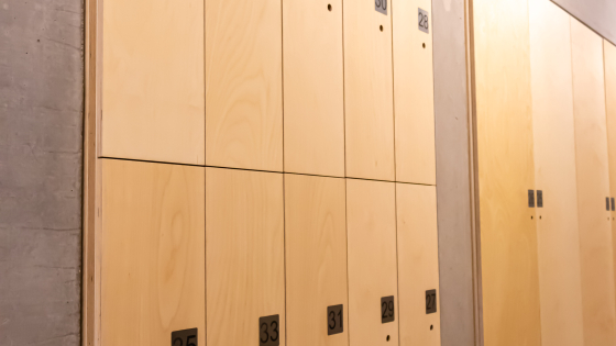 Lockers in de gang