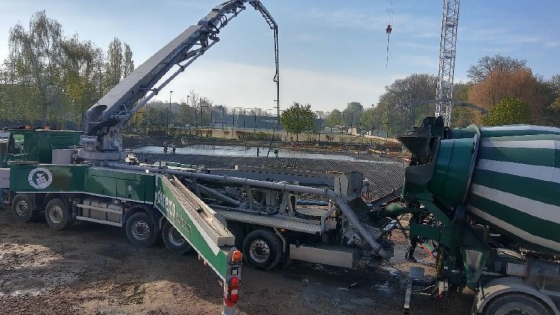 Werken nieuw sportcomplex - werf Hernieuwenburg 